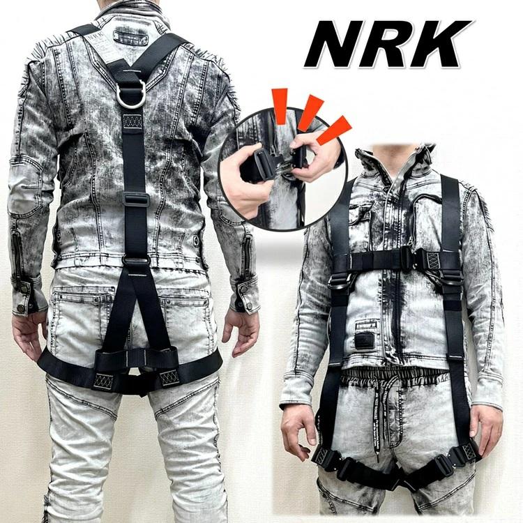 NRK フルハーネス AY-10-OT Y型ハーネス ワンタッチバックル 腿水平