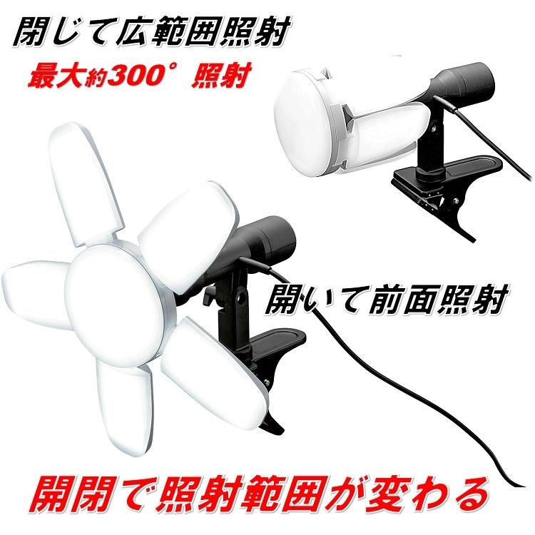 侍ブラック 侍BLACK 投光器 屋内用LEDクリップライト 咲灯PRO サクトプロ CLT-45SB 45W 約5000lmルーメン 開閉式 最大約300°照射 口金サイズE26 高儀｜datemono｜02