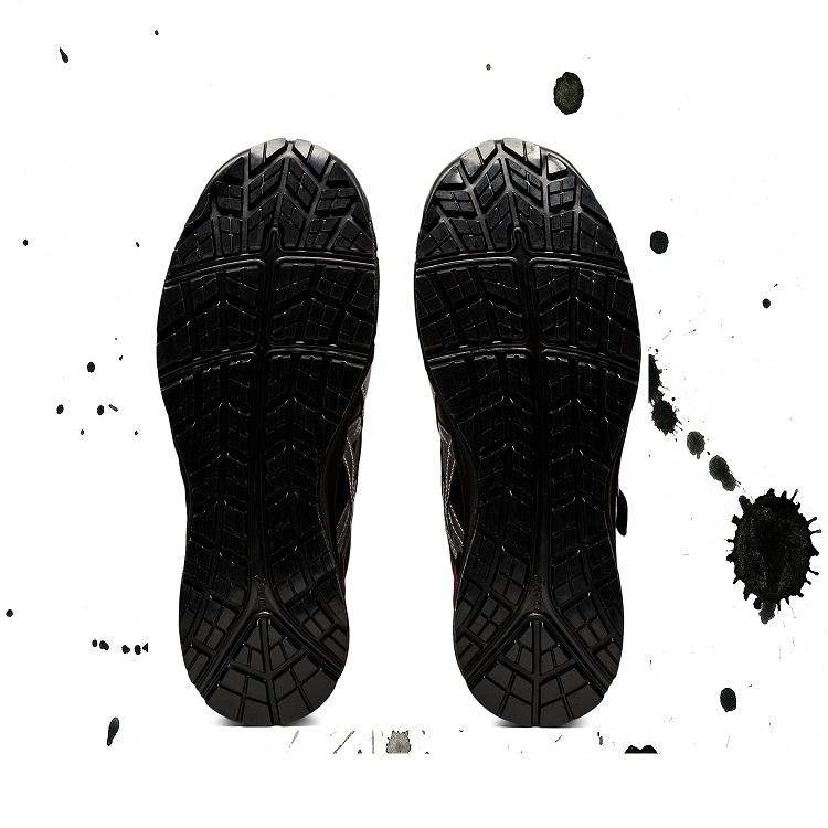 【2020年限定色】アシックス asics 安全靴 セーフティシューズ CP302限定品 ブラック×レッド ウィンジョブ ハイカットマジック