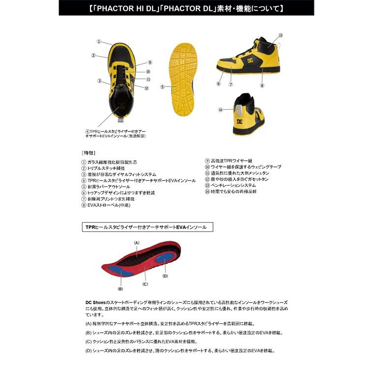 DC WORKCREW ディーシー 安全靴 PHACTOR DL ファクターDL プロテクティブスニーカー WRDホワイト/レッド ダイヤルフィット JSAA規格 DC Shoes DP005702 |  | 07