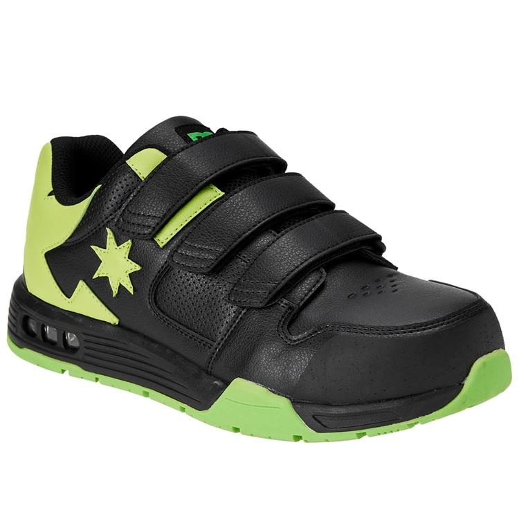 DC WORKCREW ディーシー 安全靴 TRANSPORTER HL トランスポーターHL プロテクティブスニーカー BLMブラック/ライム 面ファスナー DC Shoes DP005703 |  | 01