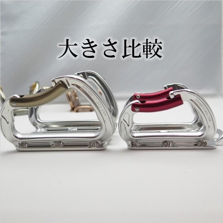 ダブルタクト DBLTACT カラビナ 工具差し 小型アルミ製 Wダブルカラビナ DT-AWS シルバー/ガンメタ/チタン 3色 工具ホルダー | 三共コーポレーション | 02