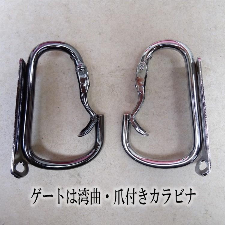 ダブルタクト DBLTACT カラビナ 工具差し 爪付き湾曲ゲート スチール製 シングルカラビナ DT-THB-811/シルバー DT-THB-811G/ガンメタ 工具ホルダー |  | 02