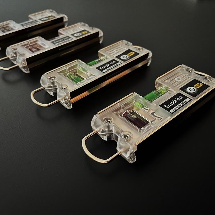 ピンクゴールド エビス EBISU 水平器 トビ・ライトレベルミニ ED-16TBLPG 暉 LEDライト 超強力マグネット 足場組立 SK新潟精機 スワオメッキ | EBISU（水平器、水準器） | 03