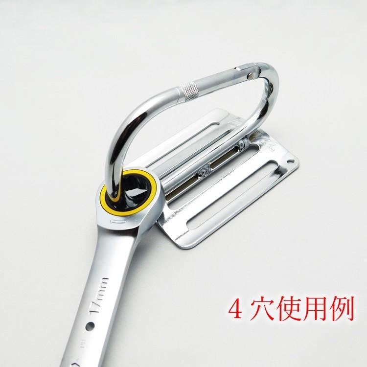 土牛 カラビナ 工具差し スチール製 メッキカラビナ式フック F50/F50-B 2つ穴タイプ/4つ穴タイプ 工具ホルダー | DOGYU | 04