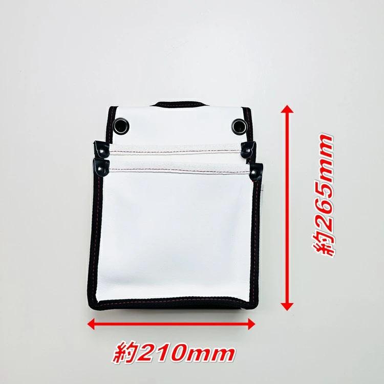 【限定硬式野球ボール革】国産本革 腰袋 FTK-15 硬式野球ボール革 腰袋2段 大 背面帆布使用 |  | 02