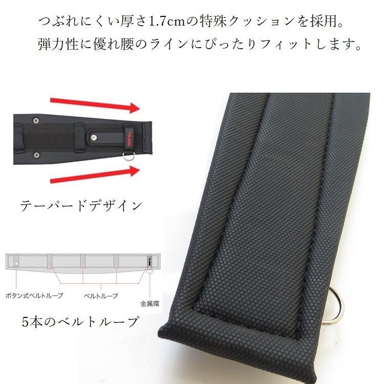 タジマ TAJIMA 腰当て 胴当て GAW700 フラットワイドタイプ サポーターベルト Mサイズ 700ｍｍ 墜落制止用器具関連 | Tajima | 01