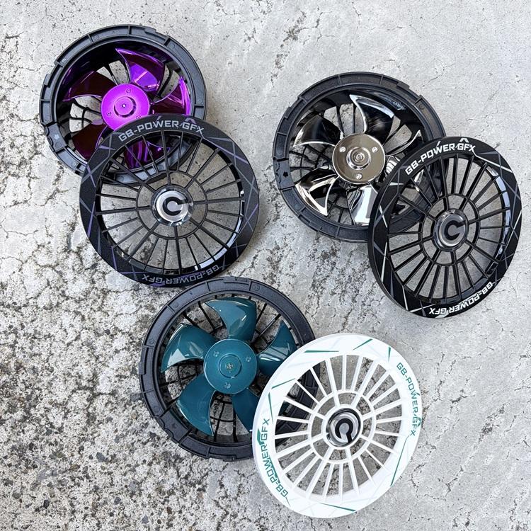 ※PDポート付き【10th限定】【GB430PD+GFX10th】【2026年30V】長信ジャパン バッテリーファンセット GB-POWER 最大30V大容量93Wh同時出力USB-A  空調 熱中症対策の画像