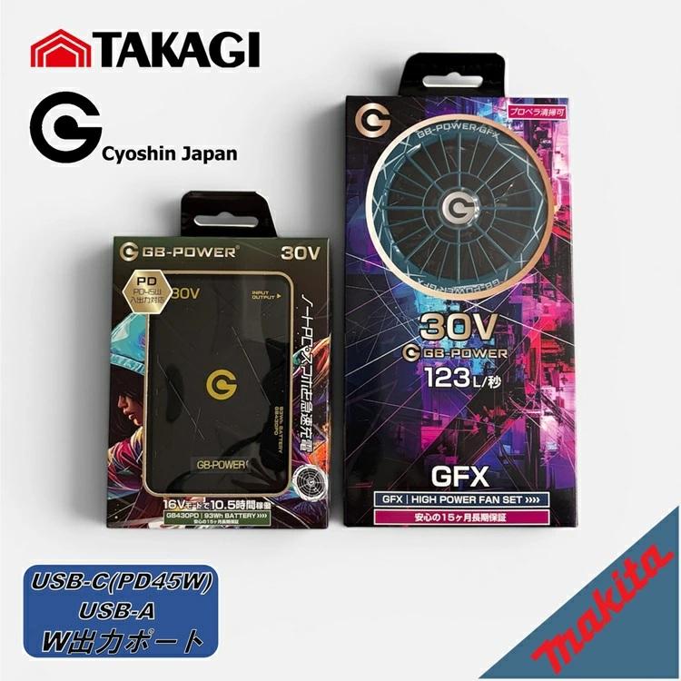 長信ジャパン　30V GB430ファン　バッテリー　限定色　マキタカラー① 長信ジャパン 30V GB430ファン バッテリー 限定色 マキタカラー① 即日