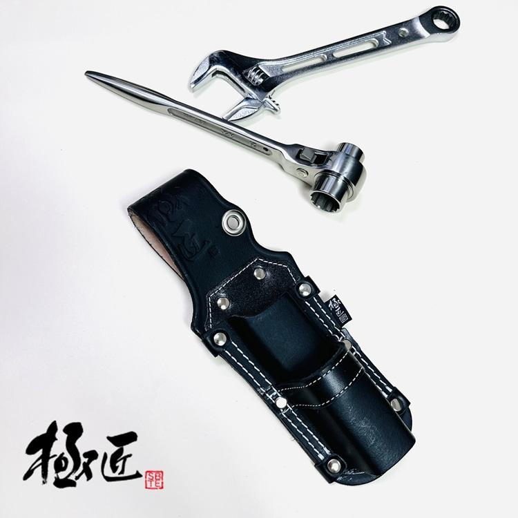 極匠ごくしょう ベストツール 黒革工具差し GK-RM ラチェット モンキーレンチ差し 日本製黒革工具ホルダー | 極匠