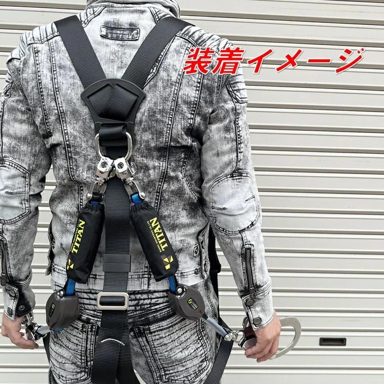 【裏番特注】タイタン サンコー ロック機能付き巻取式リール ダブル HL-HW-E-130型 小型DJMRフック リーロックミニ タイプ1 使用可能質量130kg対応 REELOCK mini | タイタン | 07