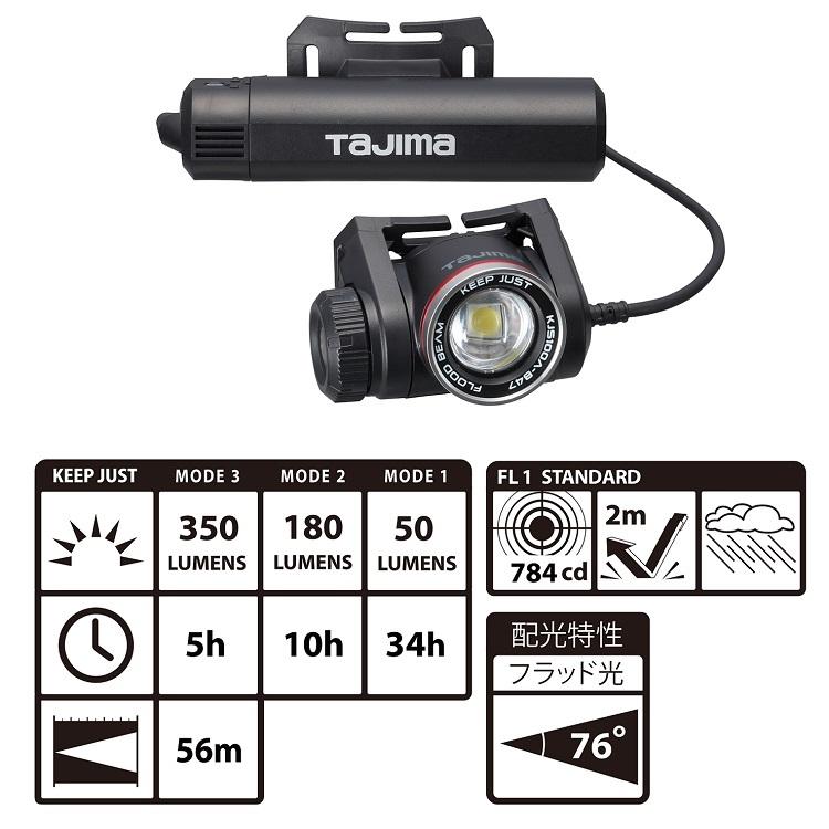 Tajima タジマ TAJIMA ヘッドライト ブースト時1000ルーメンlm Tajima タジマ TAJIMA ヘッドライト ブースト時1000ルーメンlm