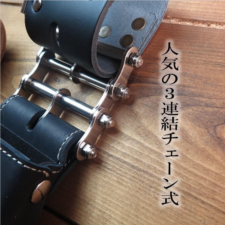 ニックス KNICKS 本革工具ホルダー KNS100LDX3 総ヌメ革 3連結 ニックス KNICKS 本革工具ホルダー KNS100LDX3 総ヌメ革 3連結