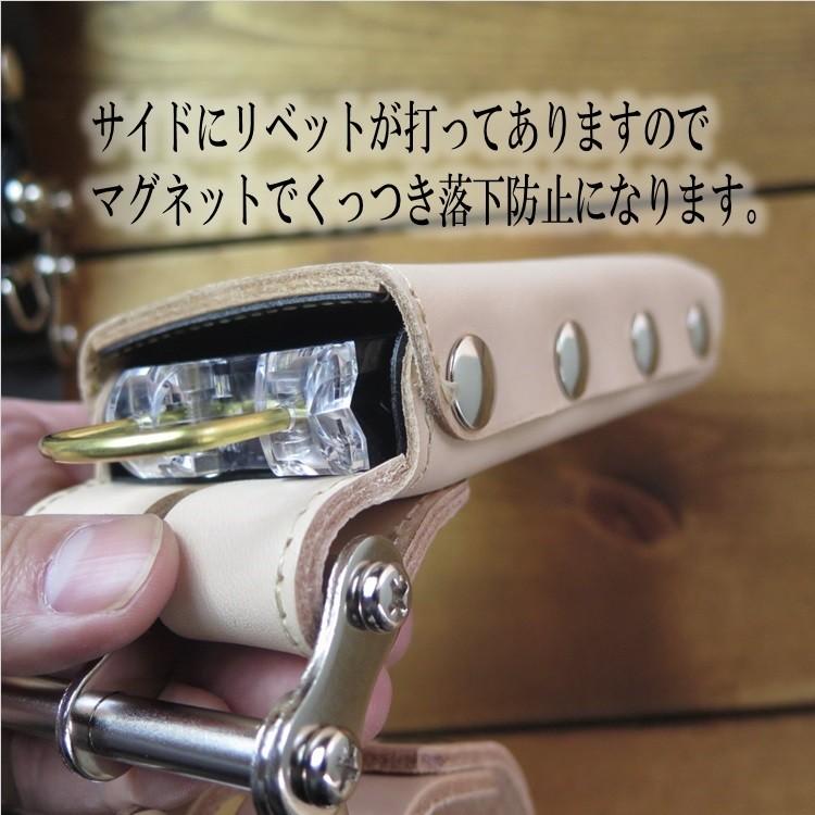 ニックス KNICKS 本革工具ホルダー KNS100LDX3 総ヌメ革 3連結 ニックス KNICKS 本革工具ホルダー KNS100LDX3 総ヌメ革 3連結