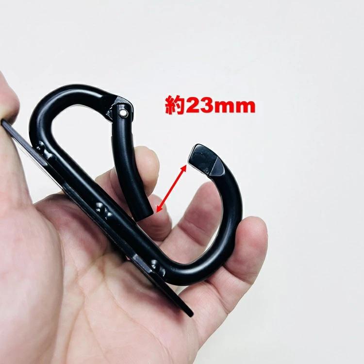 プロギア PROGEAR カラビナ工具差し 小型 スチール製 シングル カラビナ工具差し PG-CTF-MB マットブラック 工具ホルダー マット塗装 丸三商事 |  | 03