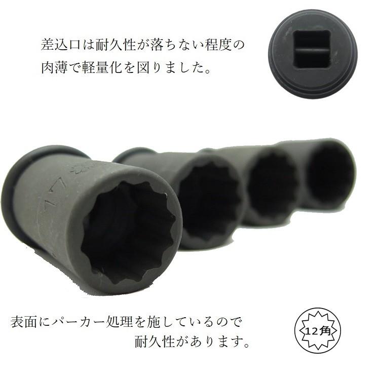 椿モデル インパクトレンチ用 ソケット 12角 PSS21-12K 21mm