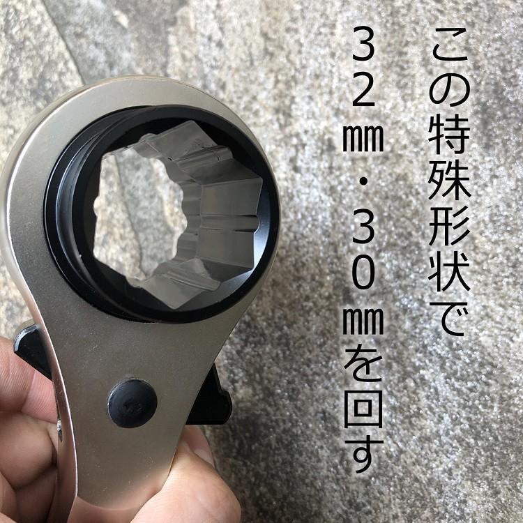 musttool イチネンミツトモ ラチェット シノ 3サイズ 30mm×32mm×36mm トリプルラチェットレンチ RW-303236BKCR、RW-303236NI マストツール｜datemono｜02