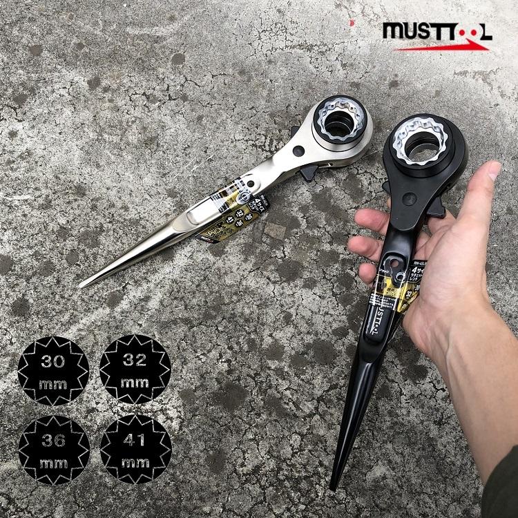 イチネンMTM MUSTTOOL 4サイズラチェットレンチ 12角 30×32×36×41mm RW-4SLNI 未使用品 【工具専門店 テイクハンズ金沢野々市店】 イチネンMTM musttool イチネンミツトモ ラチェット シノ 4サイズ 30mm