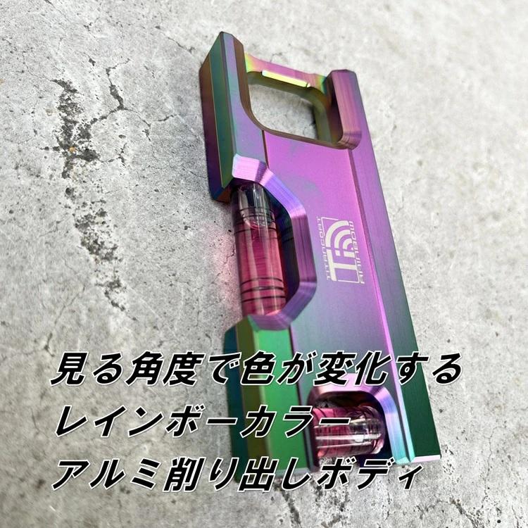 侍BLACKブラック×エビスEBISU 水平器 レインボーソリッドレベル2 100mm アルミ削り出し 超強力マグネット 足場組立 | EBISU（水平器、水準器） | 02