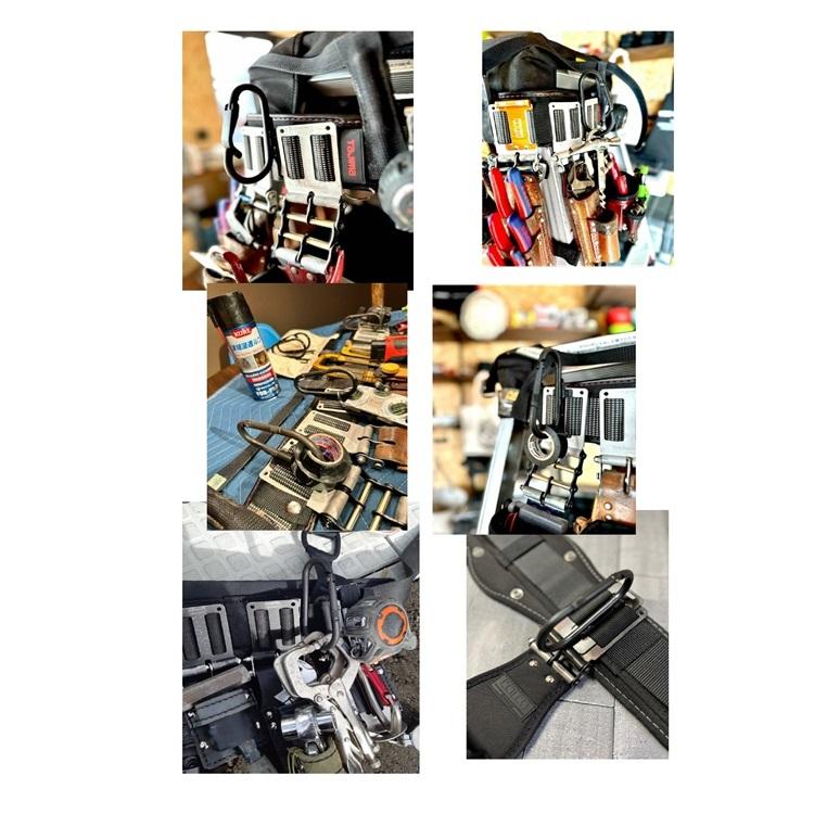 MKK モトコマ カラビナ工具差し工具ホルダー SB-10 真黒シンクロ カラビナフック大 爪付き オリジナル台座 スチール製 |  | 08