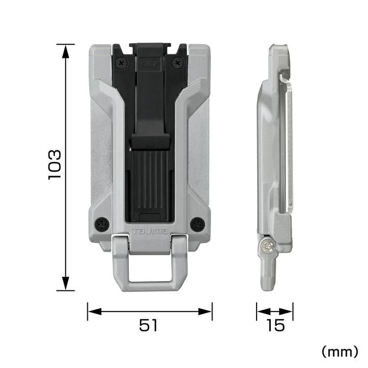 【カスタムセフ】タジマ TAJIMA カスタムセフホルダー SF-MFHLD セフホルダー胴ベルト用 金属 フィット メタルホルダー | Tajima | 03