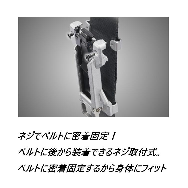 【6個までメール便可】タジマ TAJIMA SF-MFTHLD セフホルダー縦ベルト用 金属 フィット コンベ スケール 後付け工具ホルダー用 セフ後付縦ベルトホルダーメタル | Tajima | 03