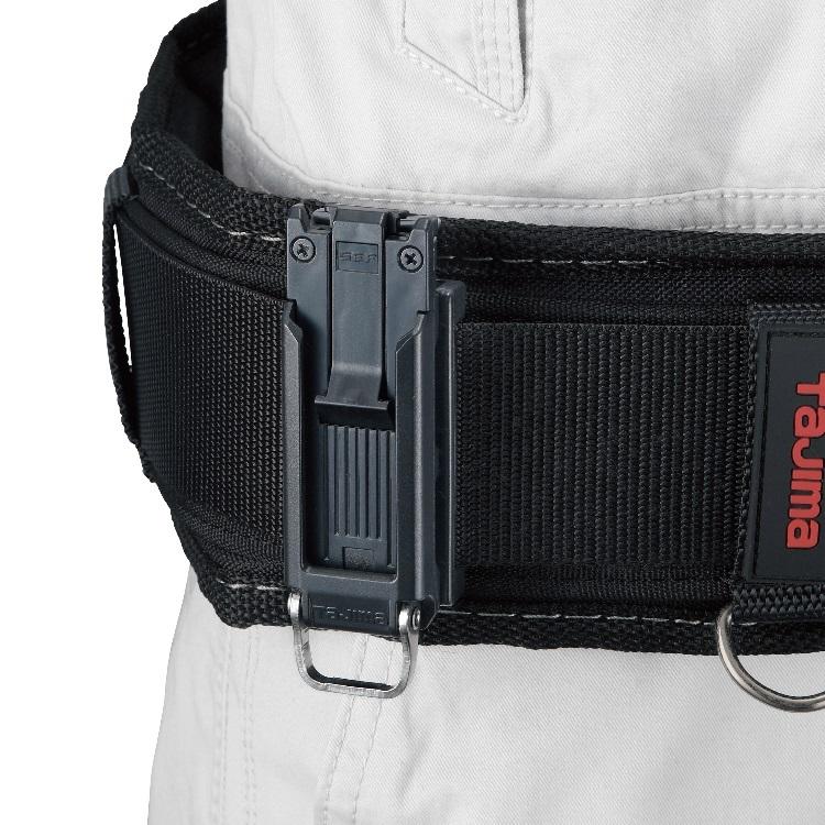 【スリム】タジマ TAJIMA スリムセフホルダー 樹脂 SF-SHLD セフホルダー胴ベルト用 スリム コンベ スケール 後付け工具ホルダー用 セフ後付ベルトホルダー | Tajima | 08