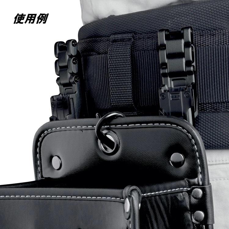 【カスタムセフ】タジマ TAJIMA カスタムセフホルダー SFP-BL2BK カスタムセフホルダー用ベルトループプレート ブラック | Tajima | 07