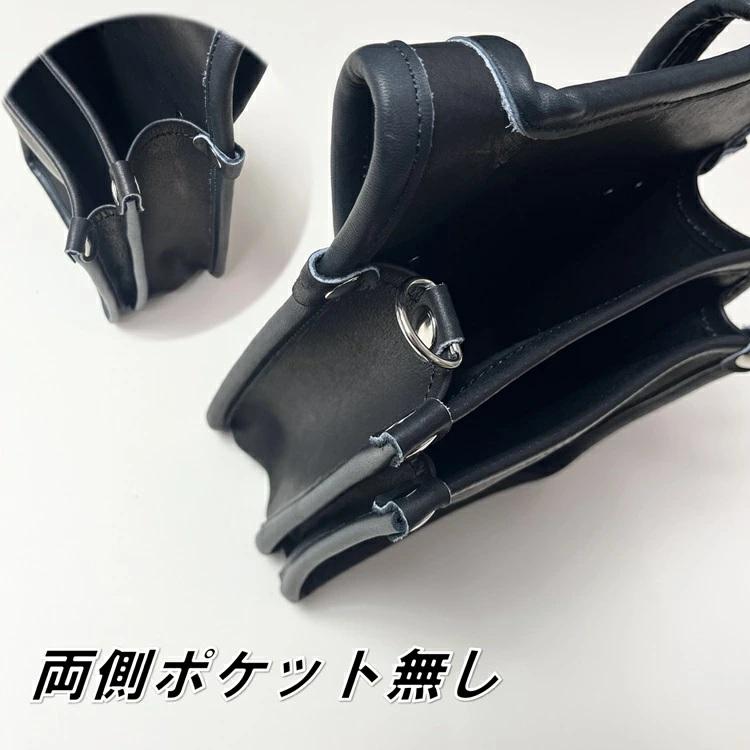 国産本革 表革腰袋 SG-02 腰袋2段 大 内ポケットなし サイドポケットなし |  | 04