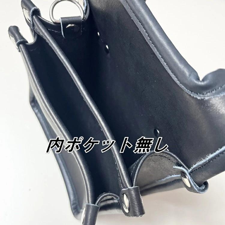国産本革 表革腰袋 SG-02 腰袋2段 大 内ポケットなし サイドポケットなし |  | 05