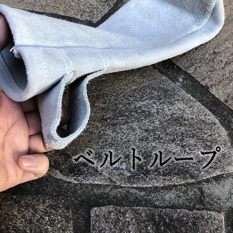 SEME 溶接棒入れ 国産牛床革生地 SKG477 国産牛革使用 ベルトループ付き 床革 腰袋 収納袋 革袋 皮袋 |  | 03