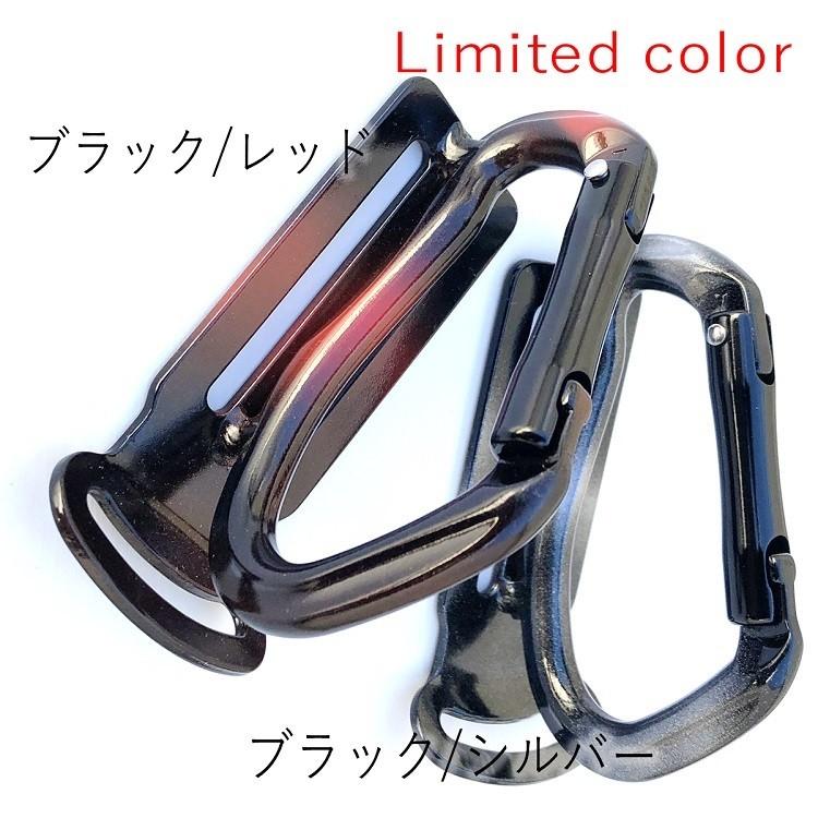 【限定カラー】フックス HOOKS カラビナ 工具差し アルミ製 工具ホルダー SL2-BBRE ブラック/レッド SL2-BBSI ブラック/シルバー ツールバンク tool bank |  | 02