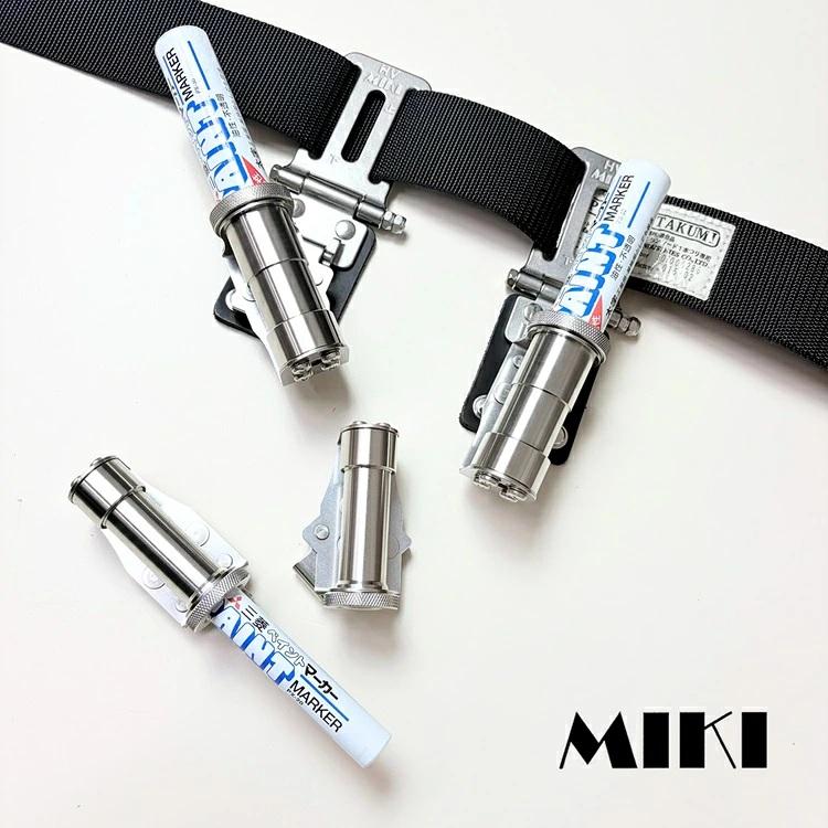 【特注】三貴 MIKI オールステンレスマーカー差し 三菱ペイントマーカーPX-20専用 SPH-M20 16mmマーカー ストレート/R右利き/L左利き 工具ホルダー 工具差し | MIKI | 09