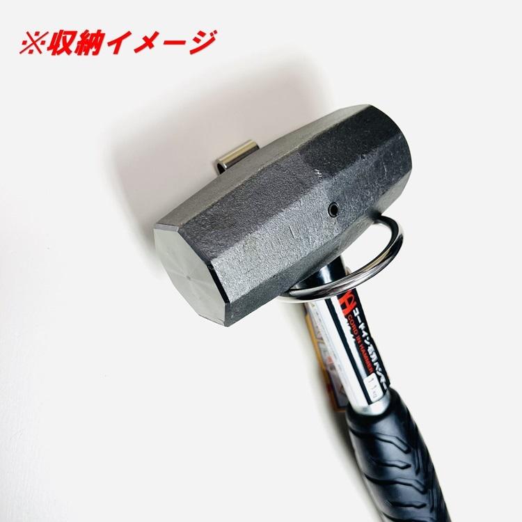 【新型ホルダー】三貴 MIKI 工具ホルダー 工具差し SPH着脱タイプ SPH2 ハンマー差し ステンレス | MIKI | 03