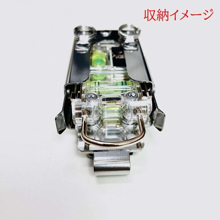 【特注新型ホルダー】三貴 MIKI 工具ホルダー 工具差し SPH着脱タイプ SPHLV-2 エビス EBISUトビレベル2専用 水平器ホルダー オールステンレス | MIKI | 03