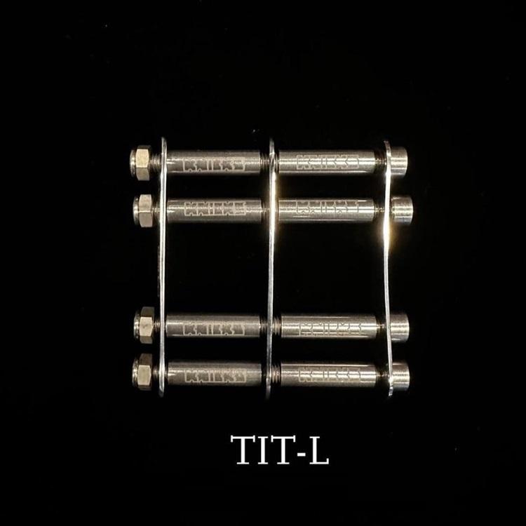 ニックス KNICKS 工具差し パーツ部品 TIT-L チタン ロング金具一式 パイプロゴ入り 連結金具 ロングチェーン金具 プレート パイプ 筒 6角ロングネジ ナット |  | 03