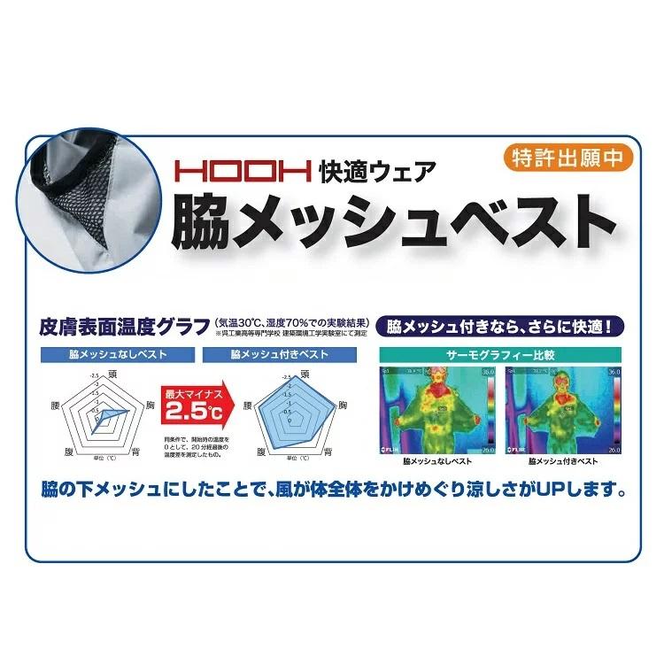 熱中症対策 HOOH 鳳皇 快適ウェア V8300 裏チタンコーティングベスト M~4L,6L,8Lサイズ 空調ベスト 袖なし アウトドアにも 避暑対策 |  | 02