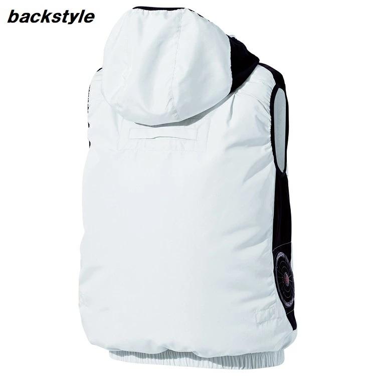 熱中症対策 HOOH 鳳皇 快適ウェア V8819 サイドファン フードベスト フルハーネス対応 電動ファン付きウエア 空調ウェア 袖なし |  | 07