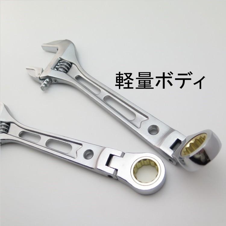 高儀（TAKAGI） ギスケ GISUKE モンキーレンチ ギアレンチ 首振り17mm