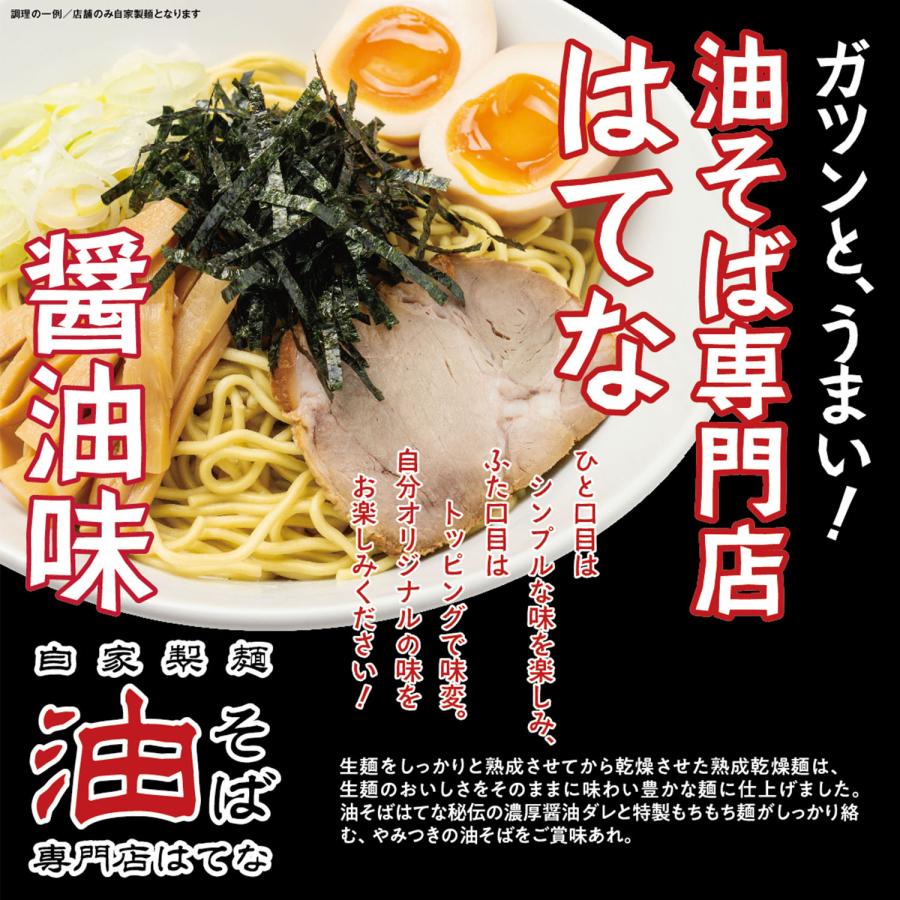 [ 仙台っ子らーめん 油そばはてな ] 計10袋セット 簡易包装 醤油豚骨味 袋麺 仙台名物｜dateya｜08