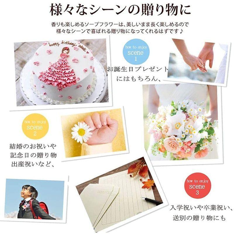 RERXN ソープフラワー 花束 ブーケ お花 ギフト くま束 プレゼント ぬいぐるみ花束 七夕造花 ?薇 クマ花束 バラ 造花 ブーケ 枯|datimaru|04