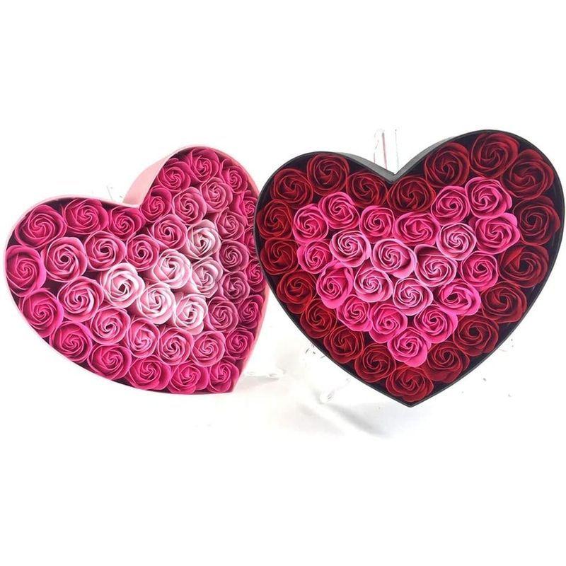 メルクリウス バスフレグランス ローズ ハートボックス スタンド付 バラ インスタ映え 花の形の入浴剤 ピンク 倉庫 Q Fla