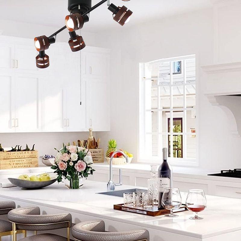 あす楽対応 Wedolighting 天井照明 スポットライト おしゃれ シーリングライト 6灯 8畳 10畳 プルスイッチ対応 Led電球付き ペンダ スポットライト Voltnational Com