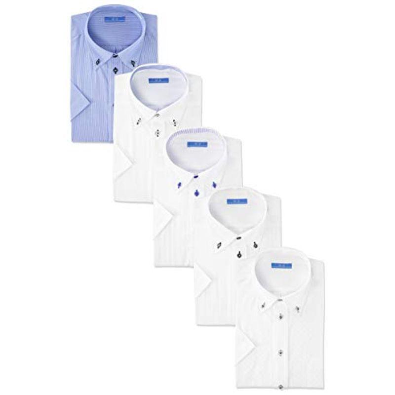 アトリエサンロクゴ 購入 ワイシャツセット 半袖 ワイシャツ 5枚セット 形態安定 速乾 sa0 豊富なデザイン 多機能 海外 クールビズ イージーケア
