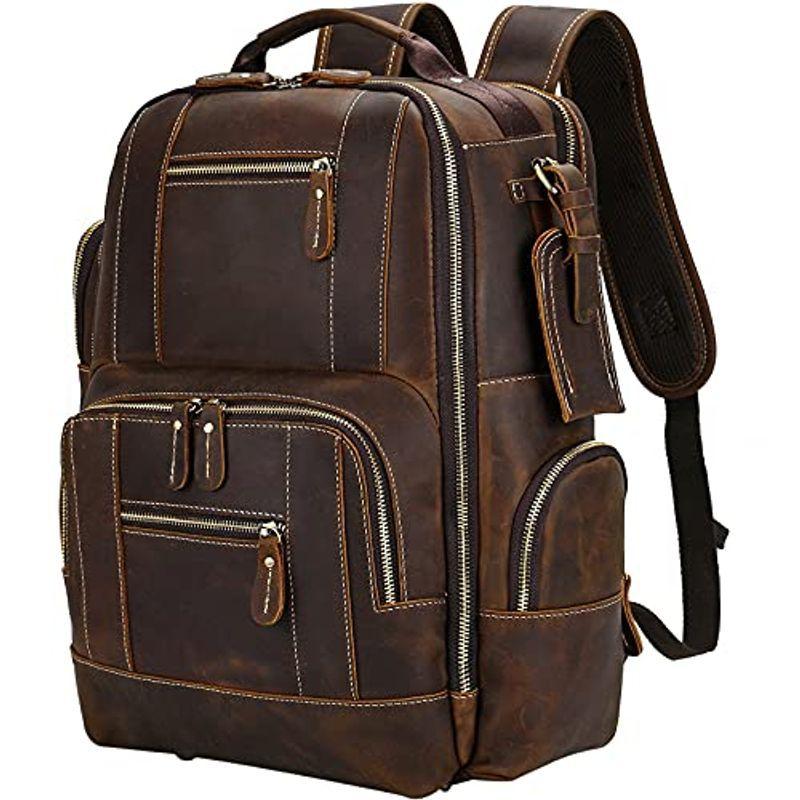 リュックサック バッグ 本革 メンズ メンズ 大容量 リュック レザー バックパック 15 6インチpc 対応 メンズファッション 牛革 通学 だちまるストア ビジネスリュック 通勤 旅行 激安 通販 公式