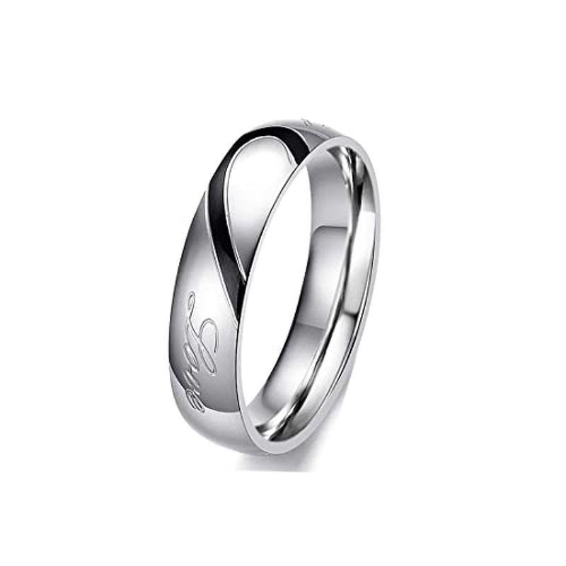 年間ランキング6年連続受賞 Rockyu 個別販売 結婚指輪 ハートリング シルバーリング ステンレス ペアリング シンプル シルバー メンズ 指輪 人気 ブランド 指輪 Www Sustentec Com Br