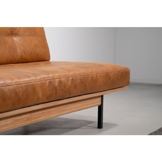 黒アイアンフレームとクロスレザーとフェザーのシンプルモダンな3人掛アームレスソファ 2シーター form モダン 北欧 リビング ソファ 3人掛 |  | 11