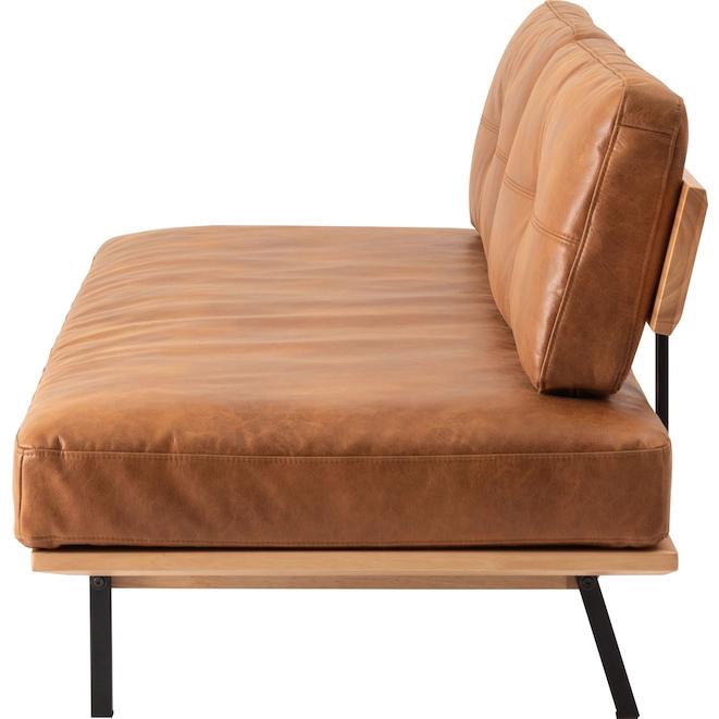 黒アイアンフレームとクロスレザーとフェザーのシンプルモダンな3人掛アームレスソファ 2シーター form モダン 北欧 リビング ソファ 3人掛 |  | 02