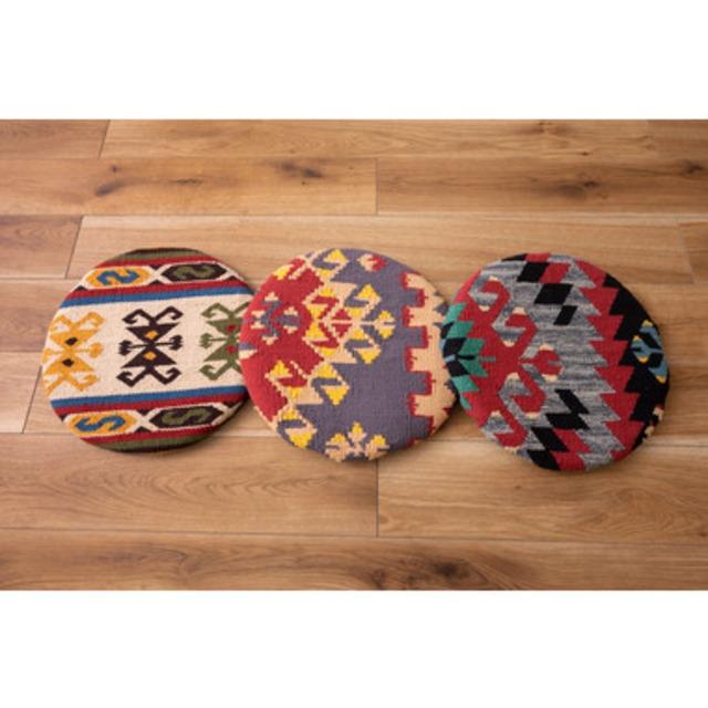 オルテガ調のキリムシートクッション カジュアル モダン 北欧 ナチュラル クッション ファブリック リビング ダイニング |  | 18