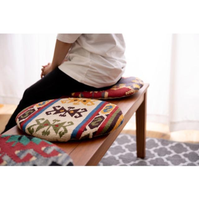 オルテガ調のキリムシートクッション カジュアル モダン 北欧 ナチュラル クッション ファブリック リビング ダイニング |  | 20